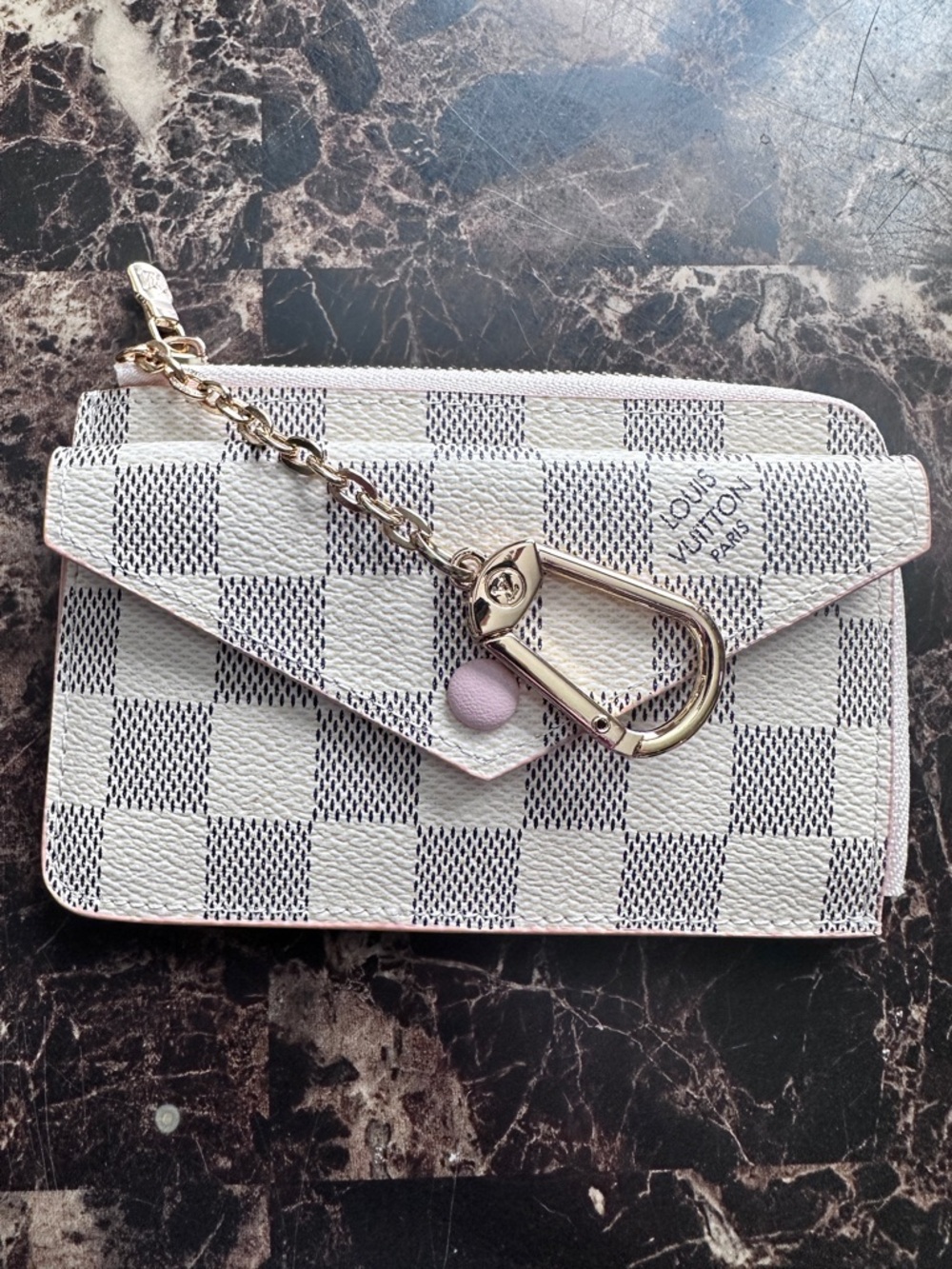 NIB- Louis Vuitton Damier Azur Key Ring Wallet - Picture 14 of 15
